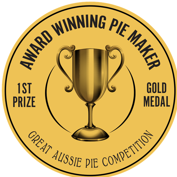 Award Winning Pie Maker — Great Aussie Pie Competition gold medal trophy