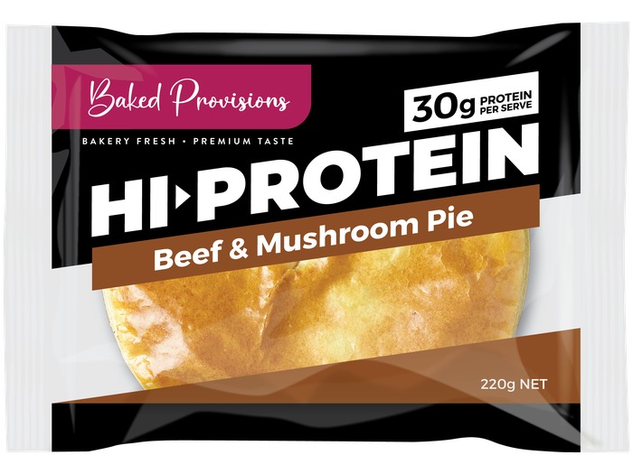 High Protein Beef & Mushroom Pie