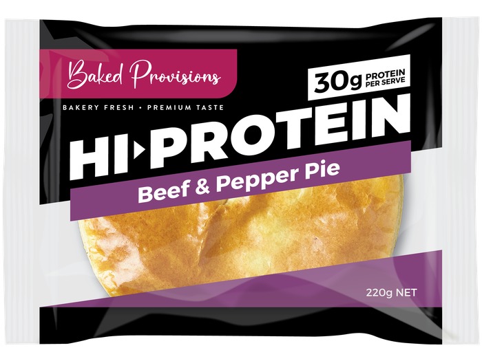 High Protein Beef & Pepper Pie